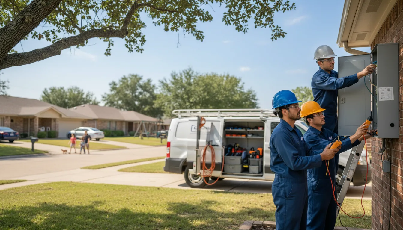 Certified electrician providing emergency electrical services in Rosie, AR